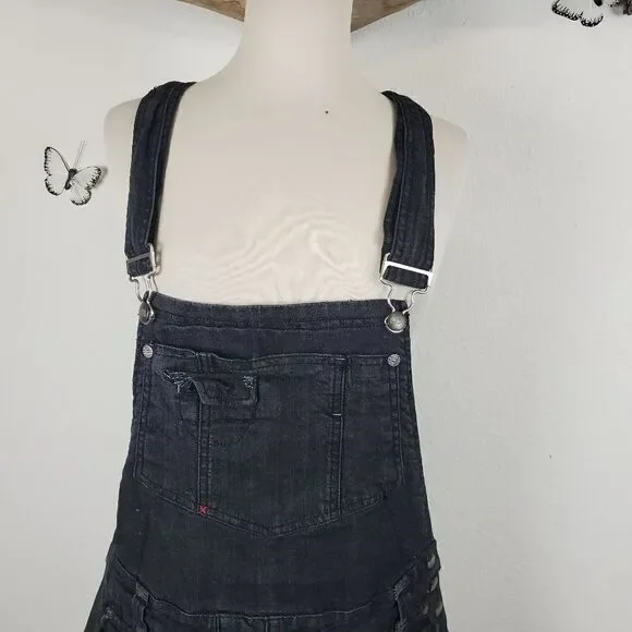 Candies 90s pleated overall denim dress - Picture 5 of 7